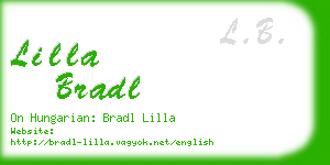 lilla bradl business card